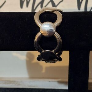 Elegant Silver Chain Link Ring